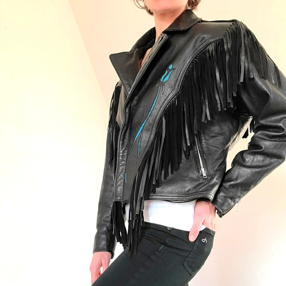 Vintage Jackets & Blazers - RARE VINTAGE - Custom leather jacket